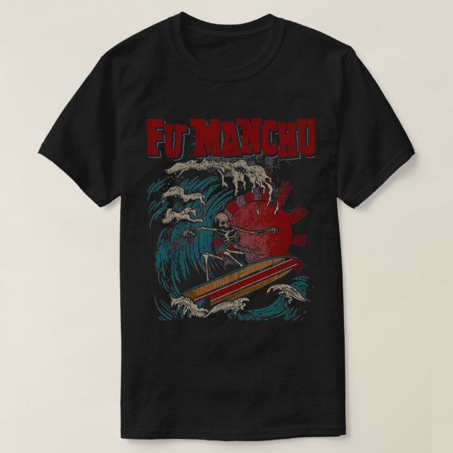 Fu Manchu band rockstjärna slayer band Fu Manchu F T Shirt (Design framsida)