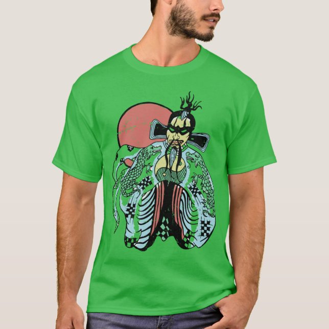 Fu Manchu Big Trouble in Little China PreDistresse T Shirt (Framsida)