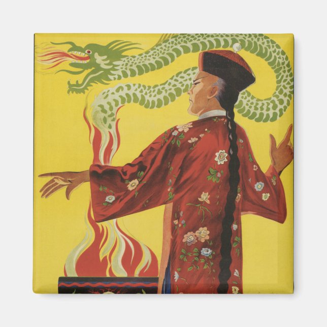 Fu-Manchu Magician Advertisement Magnet (Framsidan)