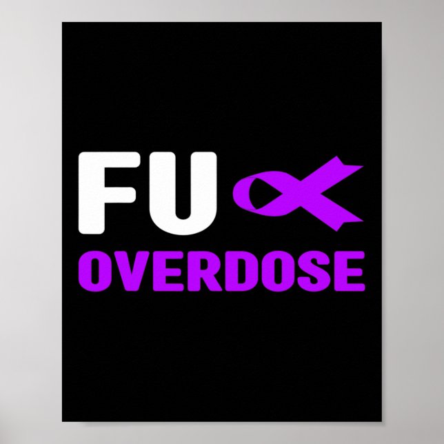 Fu Överdos - Medvetenhet om missbruk3  Poster (Framsidan)