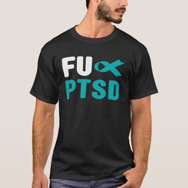FU PTSD Tröja - Posttraumatisk Stressyndrom Medvet (Framsida)