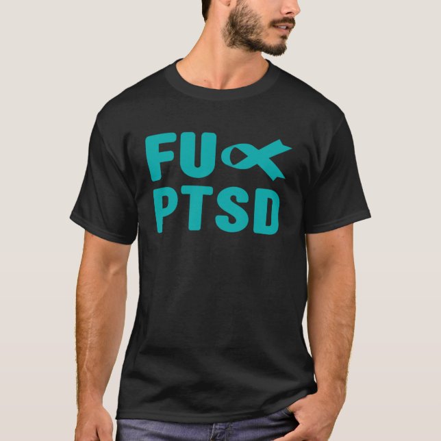 FU PTSD Tröja - Posttraumatisk Stressyndrom Medvet (Framsida)