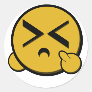 FU Sticker Runt Klistermärke