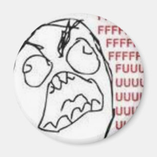 FU-ursinnetecknad Magnet