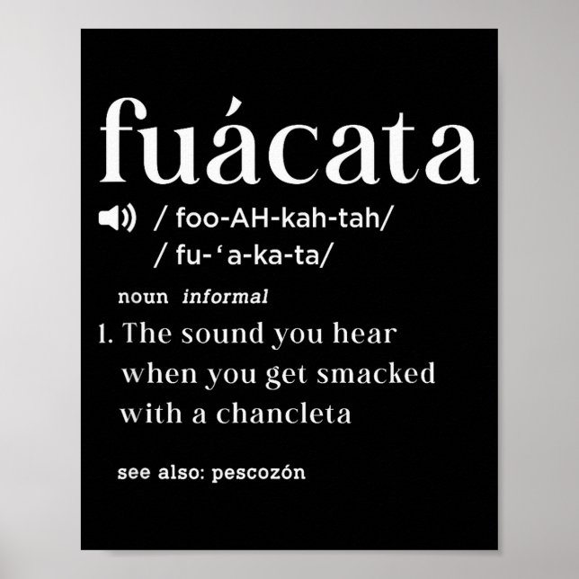 Fuacata Definition Funny Cuban Miami Cuban Cuba Hi Poster (Framsidan)