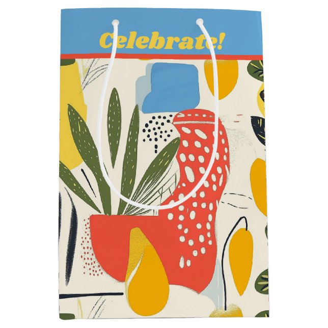 Fuavism Stil Vibrant Färg Garden Pot (Framsidan)