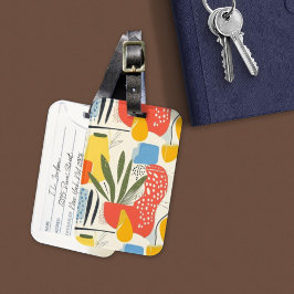 Fuavism Stil Vibrant Färg Garden Pot Bagagebricka