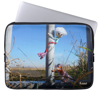 Fubby fantasie, op de vlucht voor een dier. laptop fodral