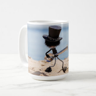 Fubby gitarist met look alike Slash hoed. Kaffemugg