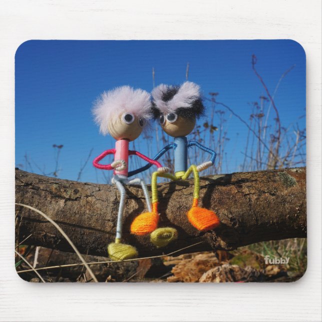 Fubby paartje dat romantisch verliefd zitten. musmatta (Framsidan)