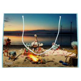 Fubby's bij kampvuur met marchmello's.