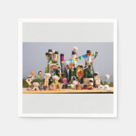 Fubby's de van een feestje houden, gefeliciteerd ! pappersservett