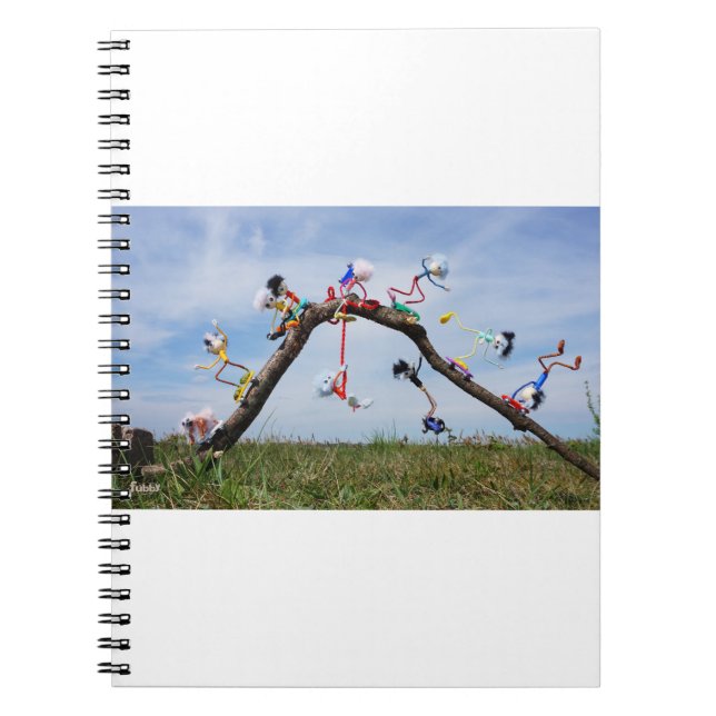 Fubby's die aan het Skaten zijn. Anteckningsbok (Framsidan)