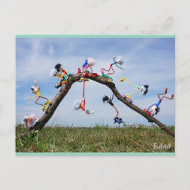 Fubby's die aan het Skaten zijn. Vykort