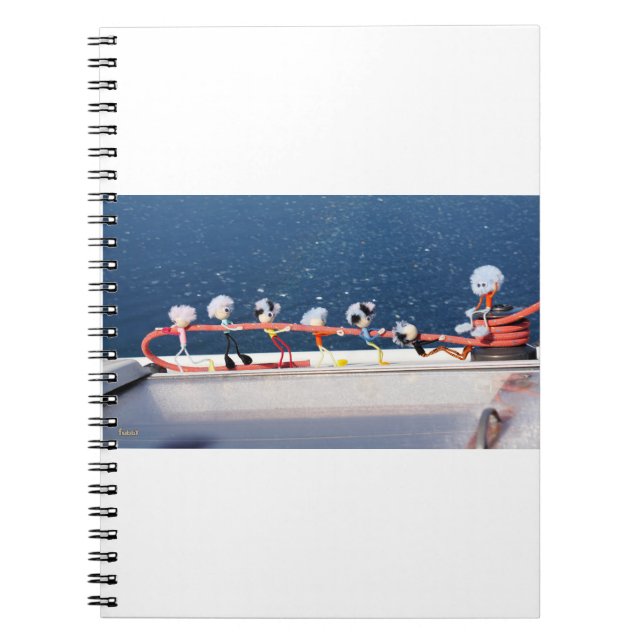 Fubby's die een lijn lieren van een Zeilboot. Anteckningsbok (Framsidan)
