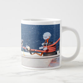 Fubby's die een lijn lieren van een Zeilboot. Jumbo Mugg