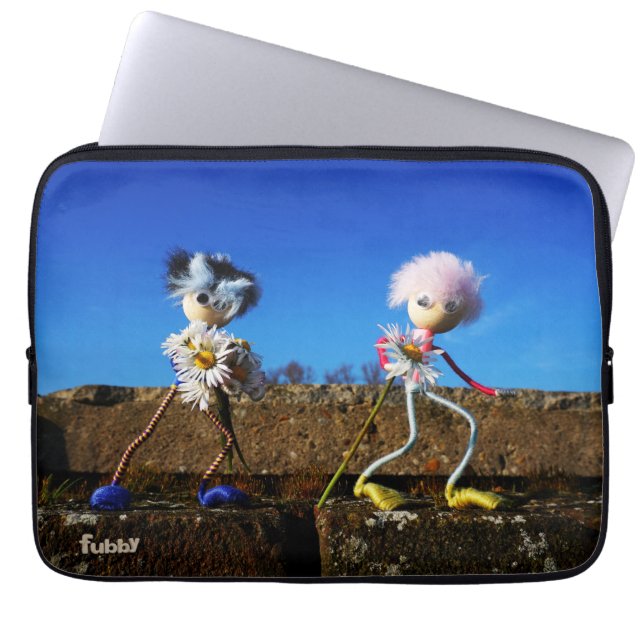 Fubby's die elkaars Valentijn zijn. Laptop Fodral (Framsidan)