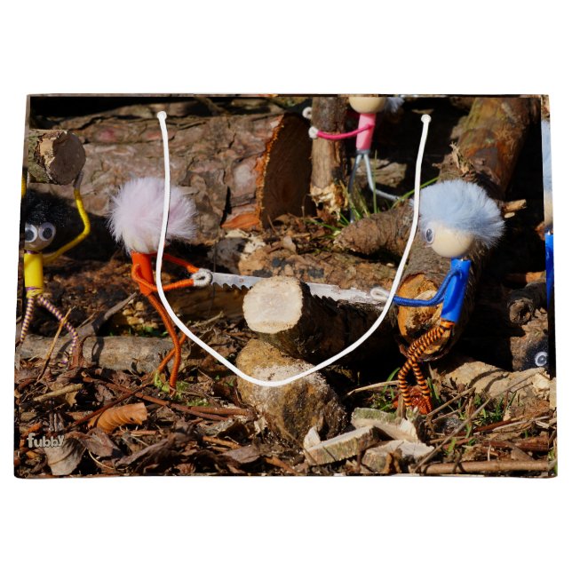 Fubby's die hout zagen. (Framsidan)