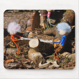 Fubby's die hout zagen. musmatta