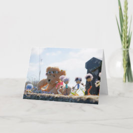 Fubby's die madeliefjes naar een Beer brengen. Tack Kort