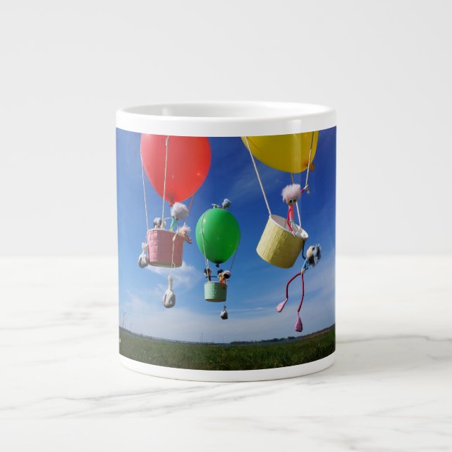 Fubby's in luchtballonnen die op avontuur gaan. jumbo mugg (Framsidan)