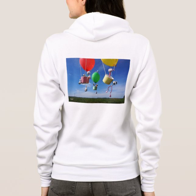 Fubby's in luchtballonnen die op avontuur gaan. t shirt (Baksida)