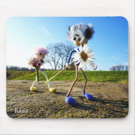 Fubby's in natuur met madeliefjes. musmatta