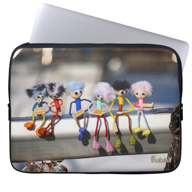 Fubby's op giek in 'Manhatten' poster. Laptop Fodral (Framsidan)