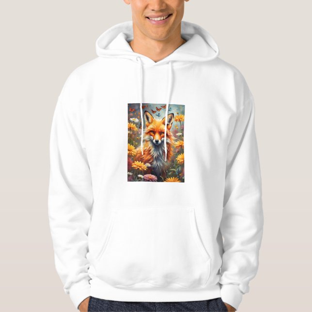 Fuchs auf der Wiese Hoodie (Framsida)