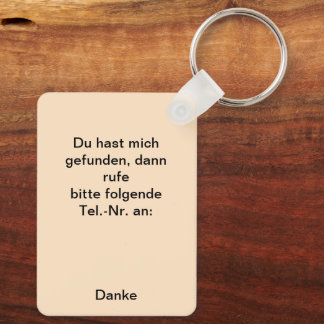 Fuchs auf der Wiese Nyckelring