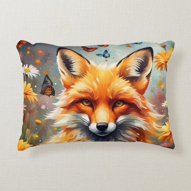 Fuchs auf der Wiese Prydnadskudde (Framsidan)