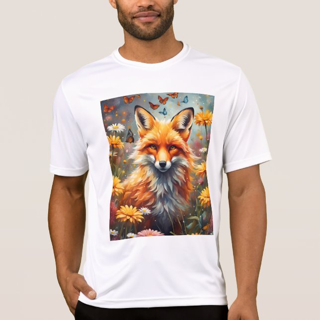 Fuchs auf der Wiese T Shirt (Framsida)