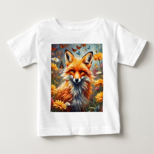 Fuchs auf der Wiese T Shirt (Framsida)