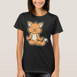 Fuchs Fox Relaxfox Yoga Animal Position Vintage fö T Shirt