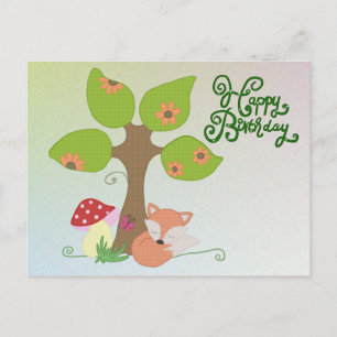 Fuchs unterm Baum Vykort