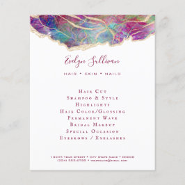 Fuchsia Aquamarine Opal Design Flyer