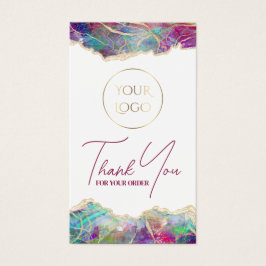 Fuchsia aquamarine opal design paket infoga visitkort