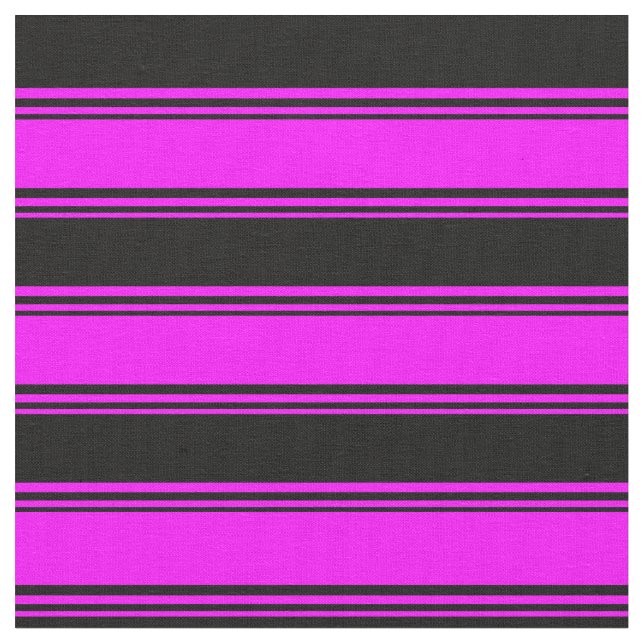 Fuchsia & Black Rand Tyg (Närbild)