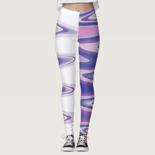 Fuchsia blue grått leggings