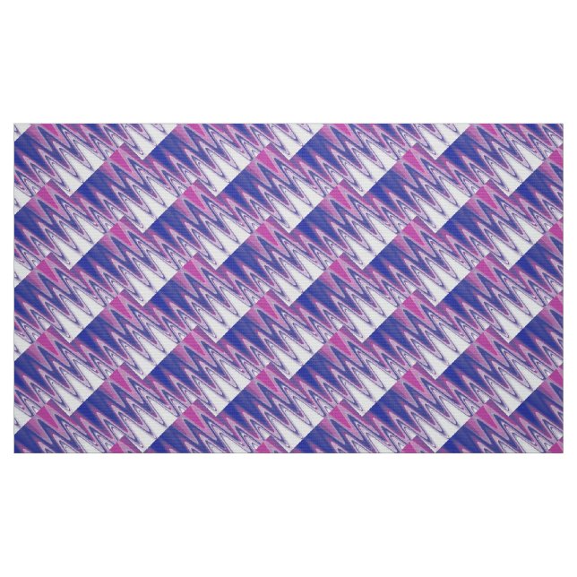 Fuchsia blue grått tyg (Fat Quarter)