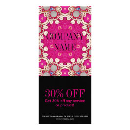 fuchsia bohemian chakra masageterapi Yoga Reklamkort