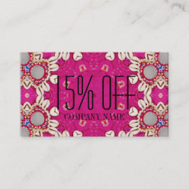 fuchsia bohemian chakra masageterapi Yoga Visitkort