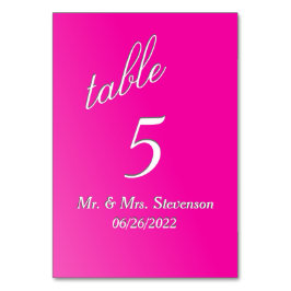 Fuchsia-Bordsnummer Bordsnummer