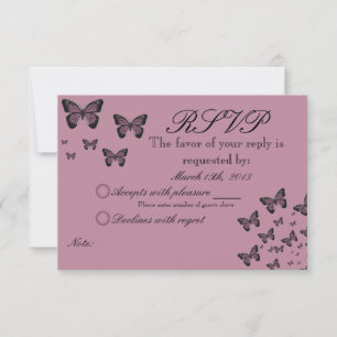 Fuchsia Butterflies OSA Kort
