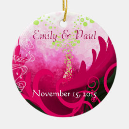 Fuchsia Calla Lily jul Ornament