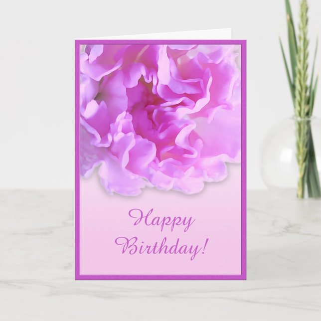 Fuchsia Carnation Card Kort (Framsida)