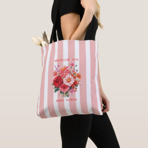 Fuchsia, Coral & Tangerine Kust Chic Beachklubb Tygkasse