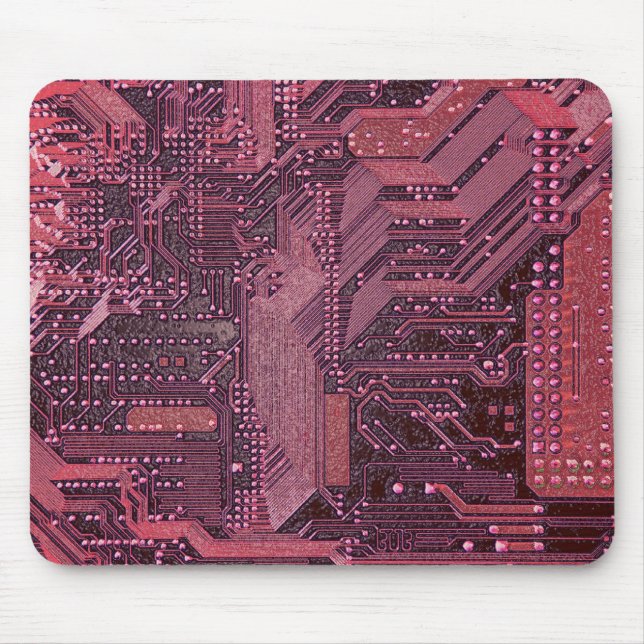 Fuchsia Cyber Circuit Board Tech Electronics Musmatta (Framsidan)
