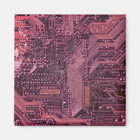 Fuchsia Cyber Kretskort Tech Konst Elektronik