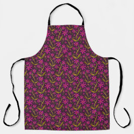 Fuchsia | Dancing Watercolor Daisies Apron